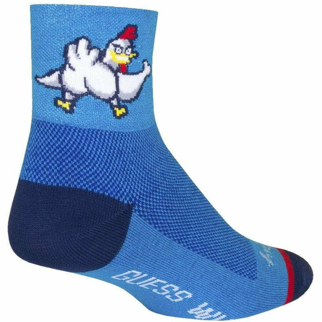 SockGuy Chickenbutt Classic 3 Inch Crew Socks  -  Small/Medium