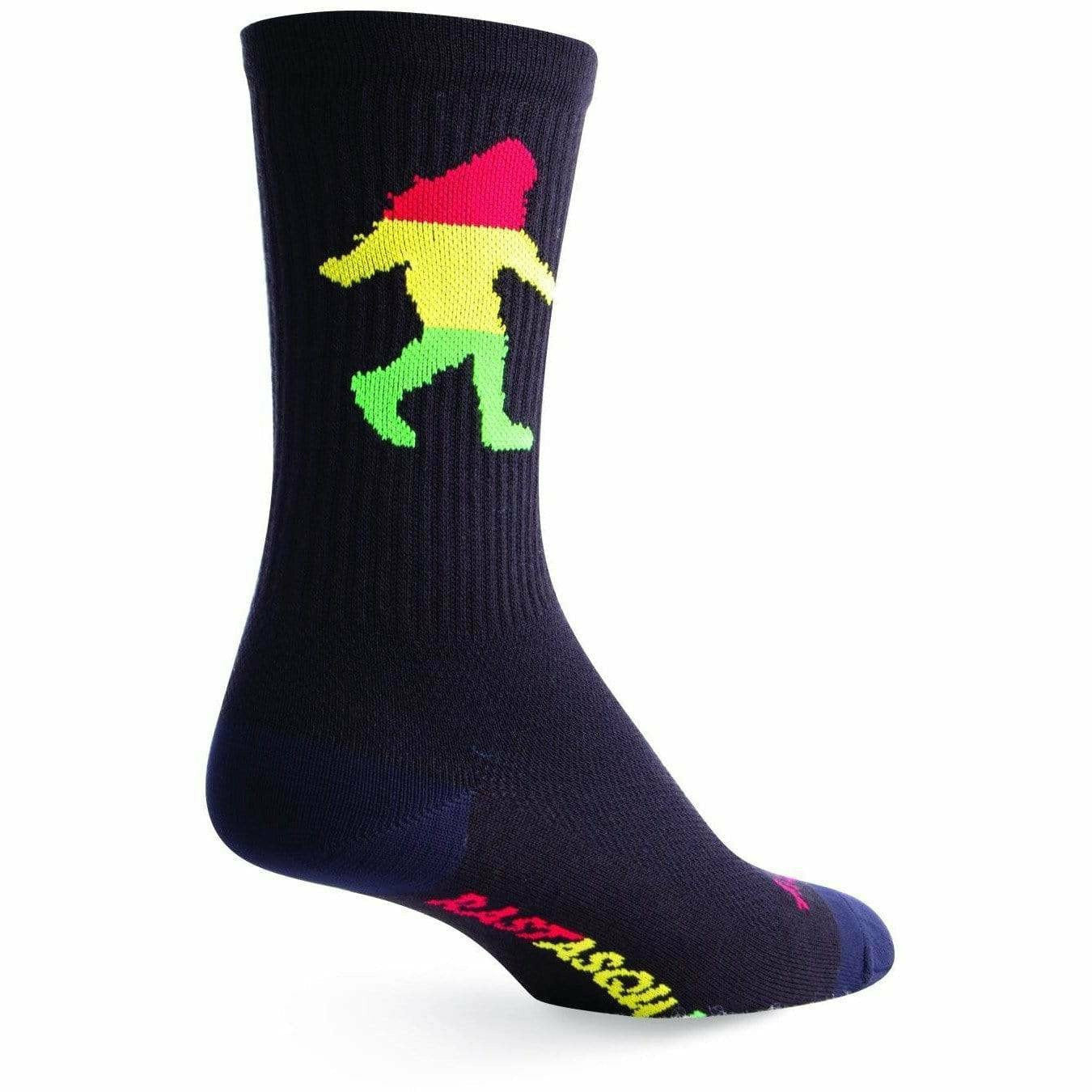 SockGuy Rasta Squatch Performance Crew Socks  -  Small/Medium