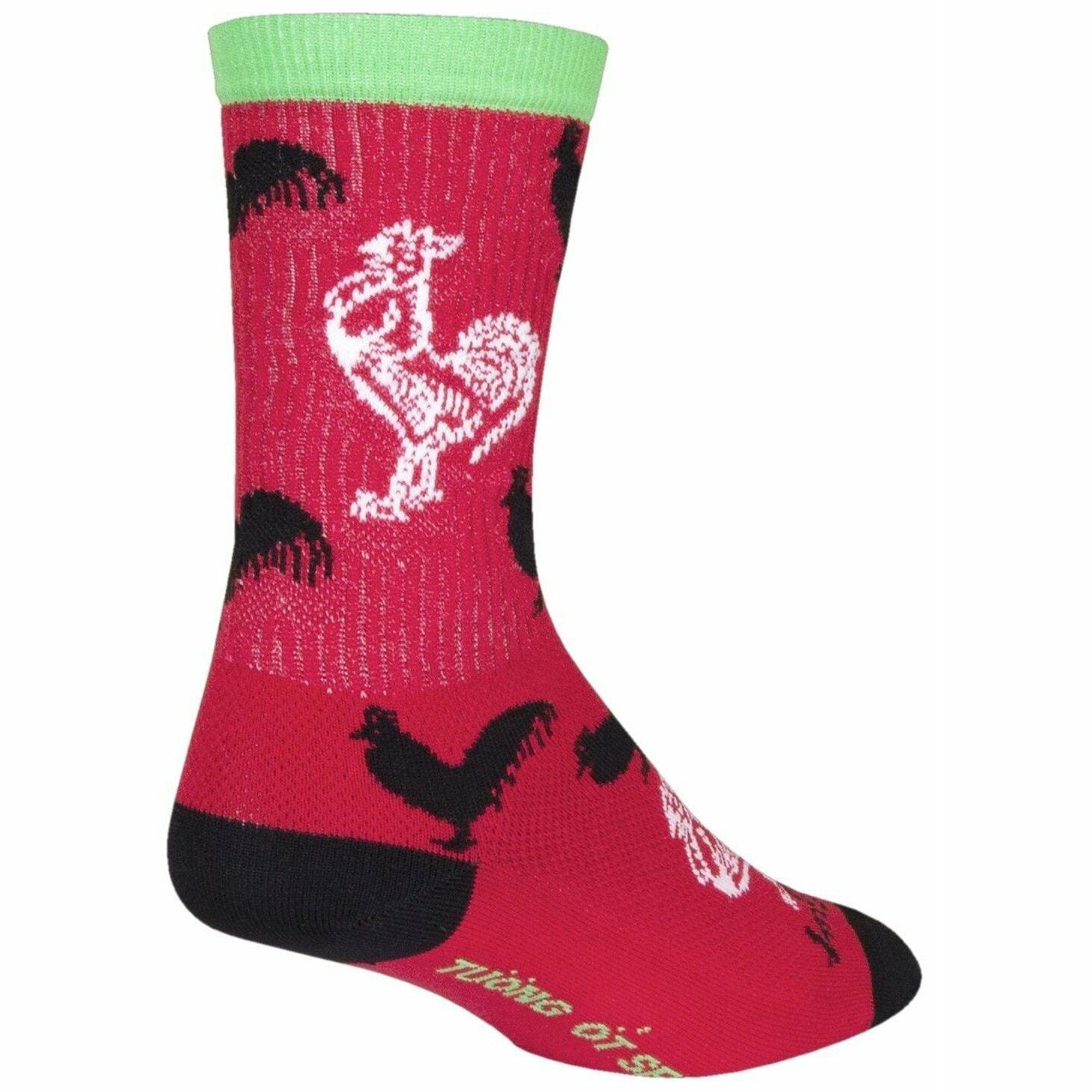 SockGuy Rooster Sauce Performance Crew Socks  -  Small/Medium