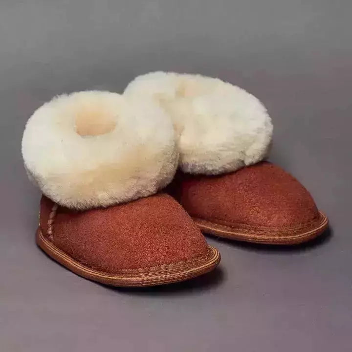 Siberia Spirit Kids Camel Booties  -  5-6T / 12-24 Months / Camel