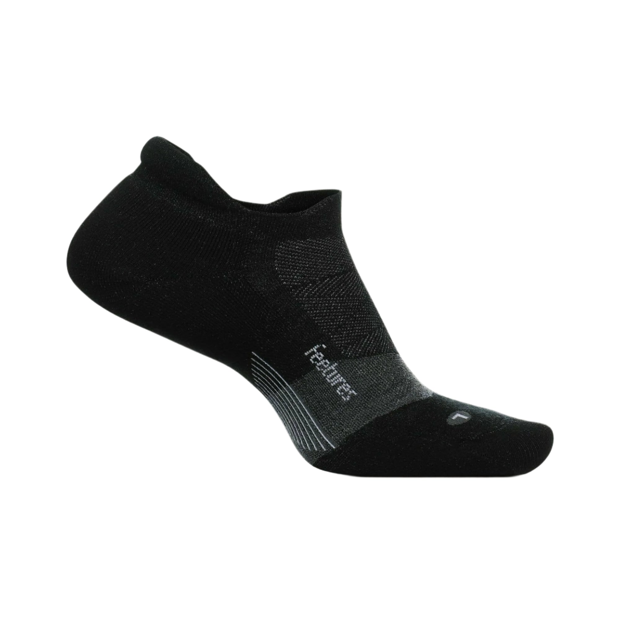 Feetures Merino 10 Ultra Light No Show Tab Socks  -  Small / Charcoal