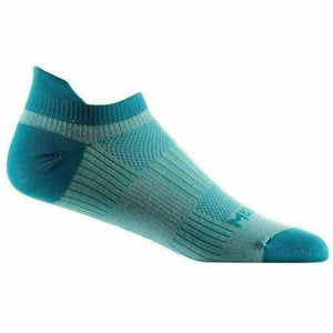 Wrightsock Double-Layer Coolmesh II Lightweight Tab Socks  -  Small / Sea Mist/Turquoise / Single Pair
