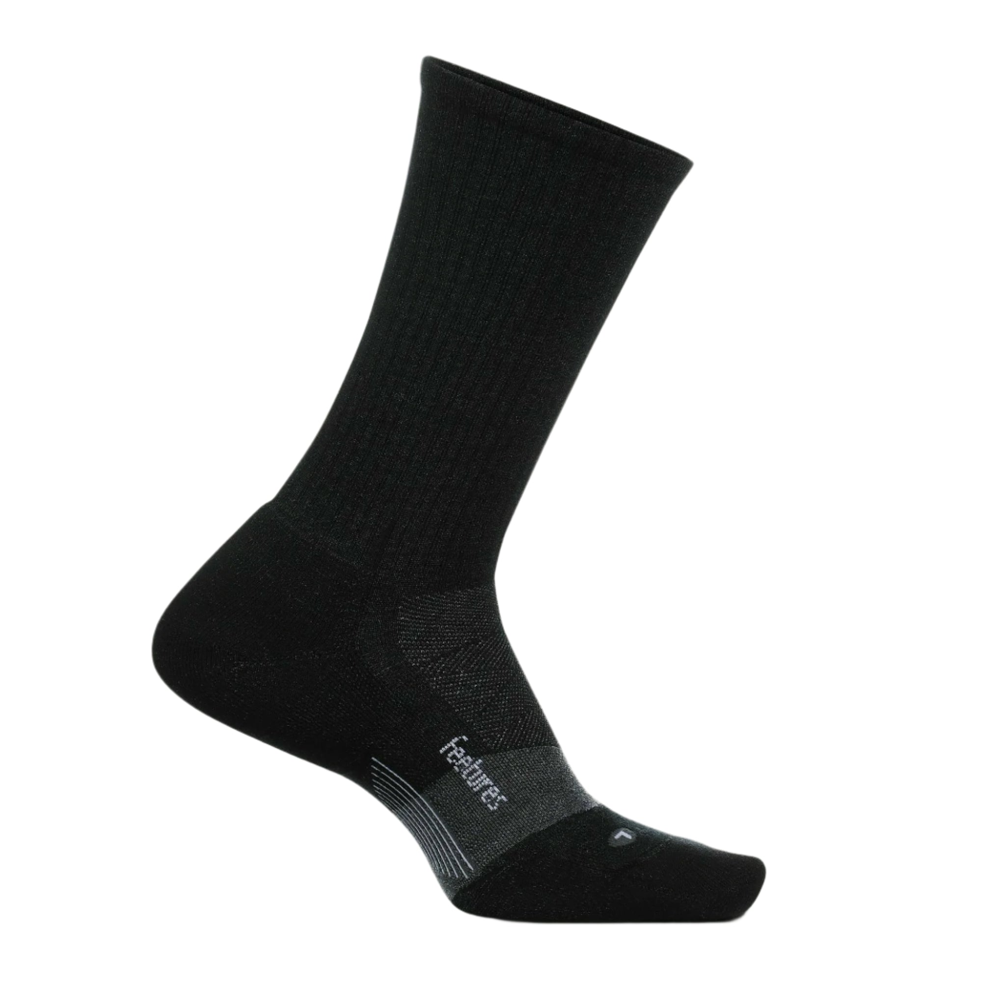 Feetures Merino 10 Cushion Crew Socks  -  Small / Charcoal
