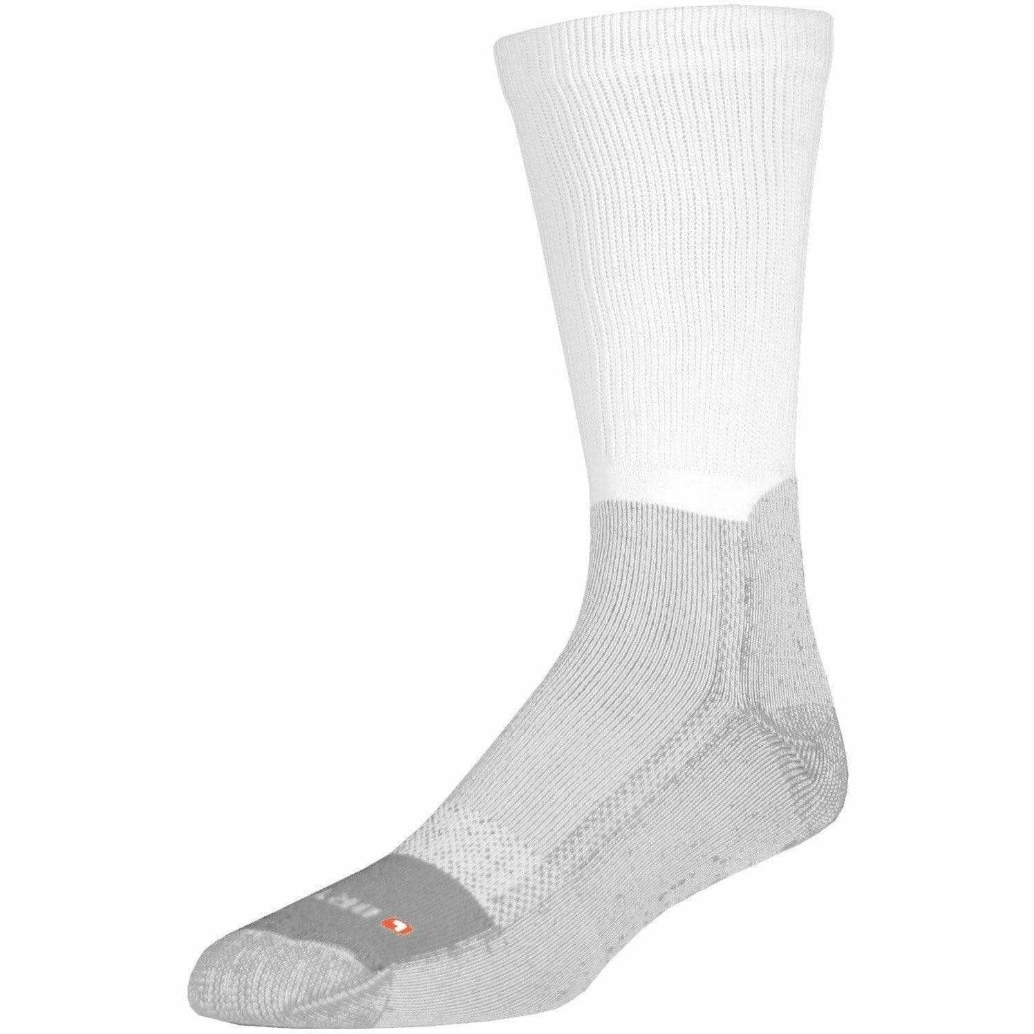 Drymax Work Boot Crew Socks  -  Small / White/Gray