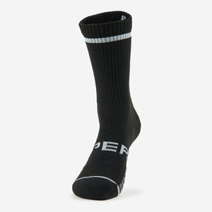 Thorlo Experia Unisex Tennis Thin Cushion Crew Socks  -  Medium / Black