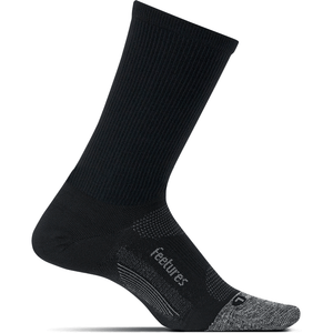 Feetures Elite Ultra Light Mini Crew Socks  -  X-Large / Black