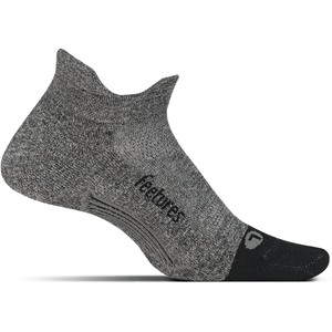 Feetures Elite Ultra Light No Show Tab Socks  -  Small / Gray