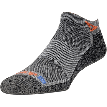 Drymax Sage Extra Protection Running Mini Crew Socks  -  Small / Graphite/Orange