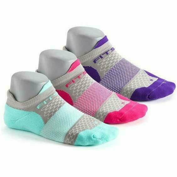 Fitsok F4 Performance No-Show 3-Pack Socks  -  Small / Magic Pop