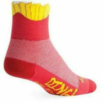 SockGuy Fries Classic 3 Inch Crew Socks  -  Small/Medium