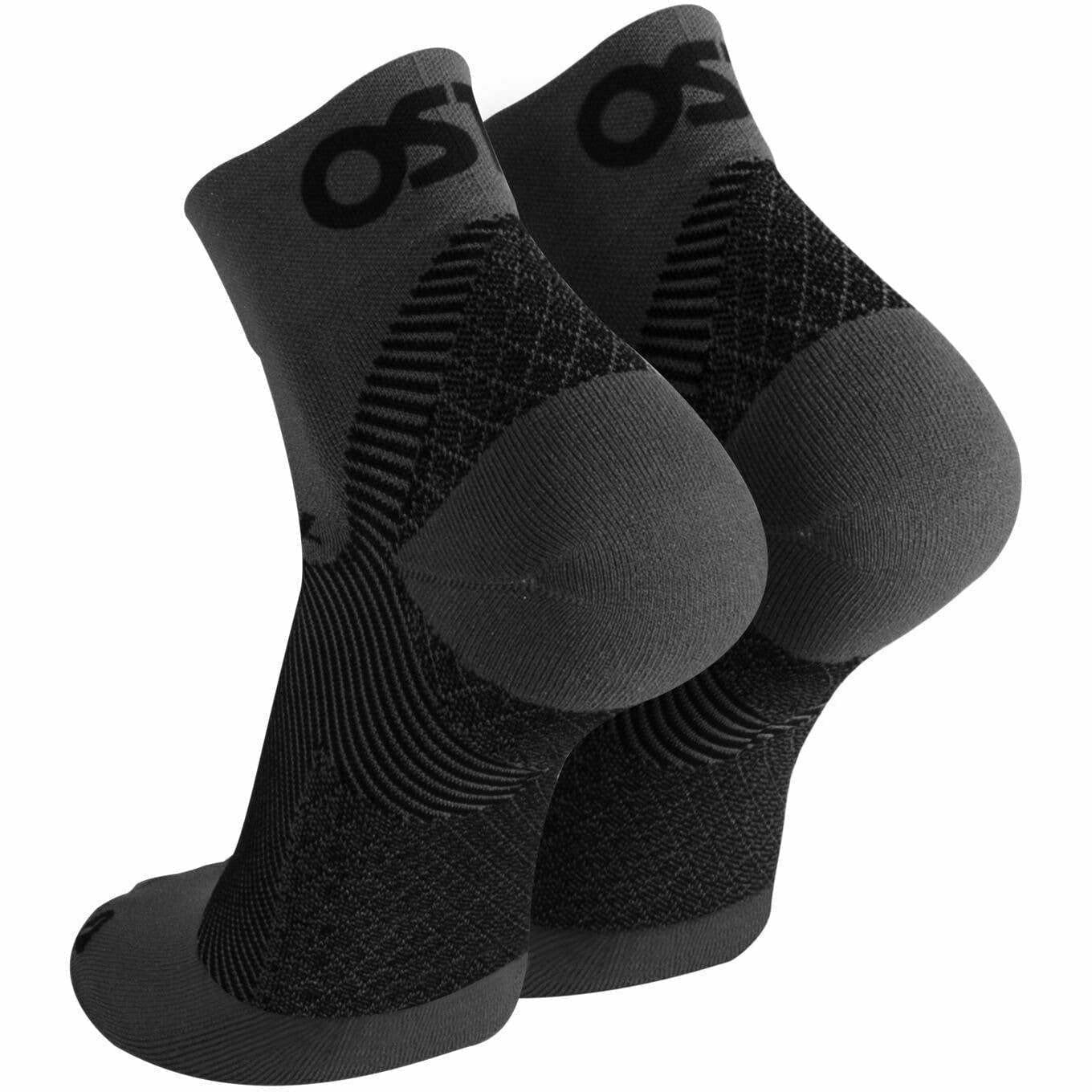 OS1st Plantar Fasciitis Compression Quarter Socks  -  Small / Gray