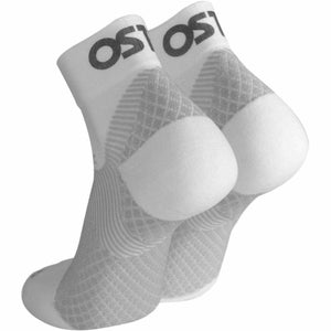 OS1st Plantar Fasciitis Compression Quarter Socks  -  Small / White