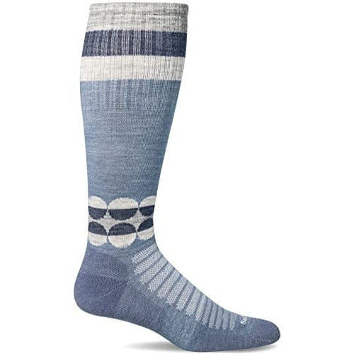 Sockwell Womens Spin Moderate Compression Knee High Socks  -  Small/Medium / Bluestone
