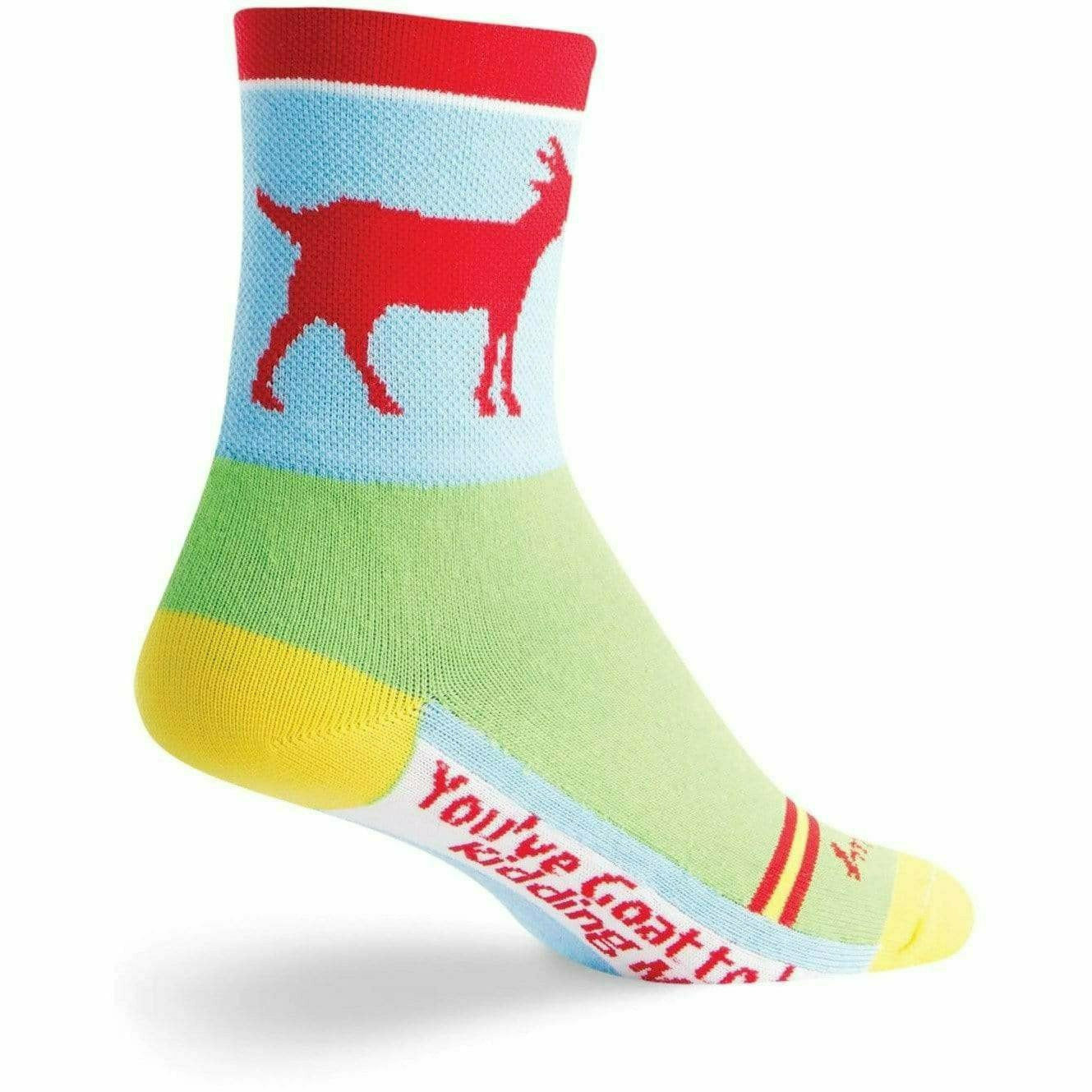 SockGuy Goat Classic 4 Inch Crew Socks  -  Small/Medium