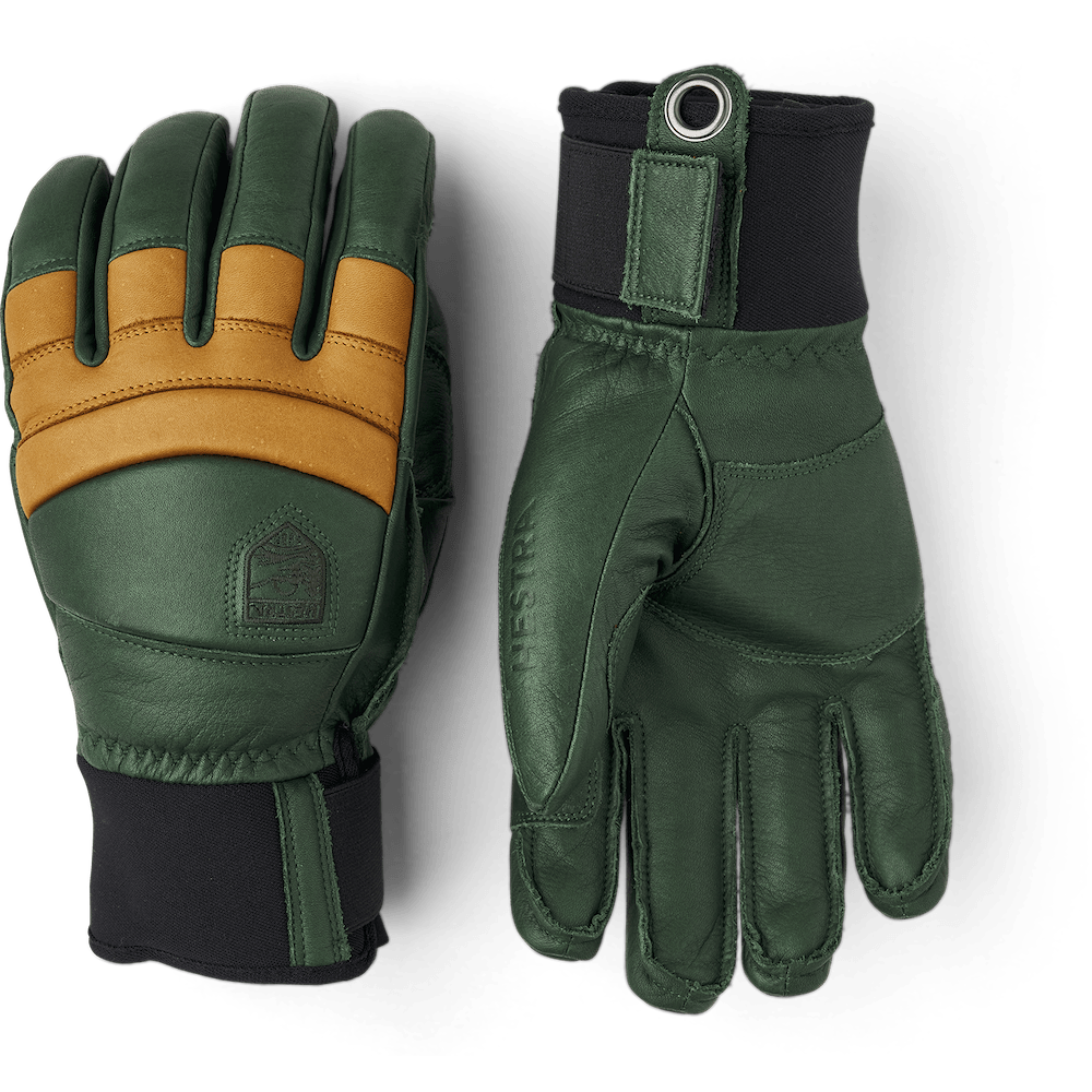 Hestra Leather Fall Line Gloves  -  6 / Forest/Cork / Past Season