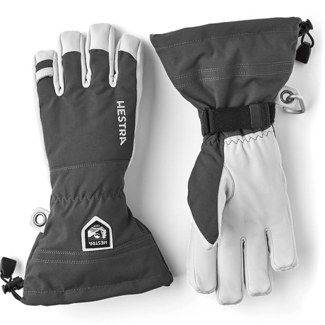 Hestra Army Leather Heli Ski Gloves  -  6 / Gray