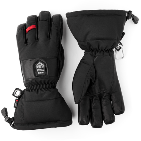 Hestra Power Heater Gauntlet Gloves  -  10 / Black/Black