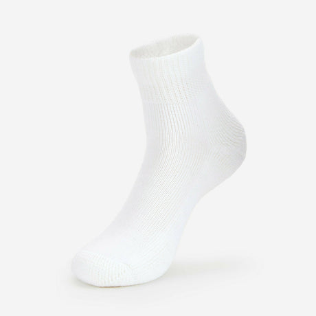 Thorlo Womens Moderate Cushion Ankle Diabetic Socks  -  Medium / White / Single Pair