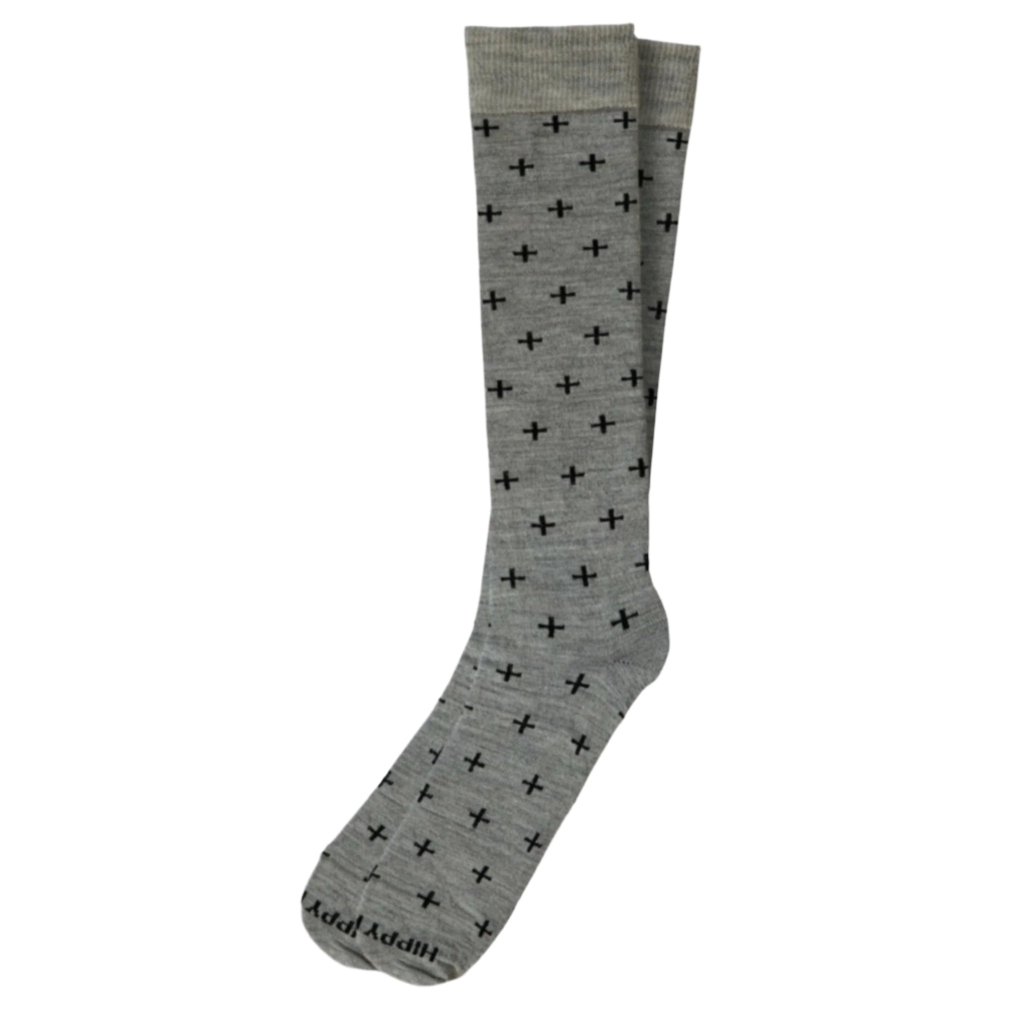 Hippy Feet Harper's Alpaca Fleece Knee High Socks  -  Small / Gray