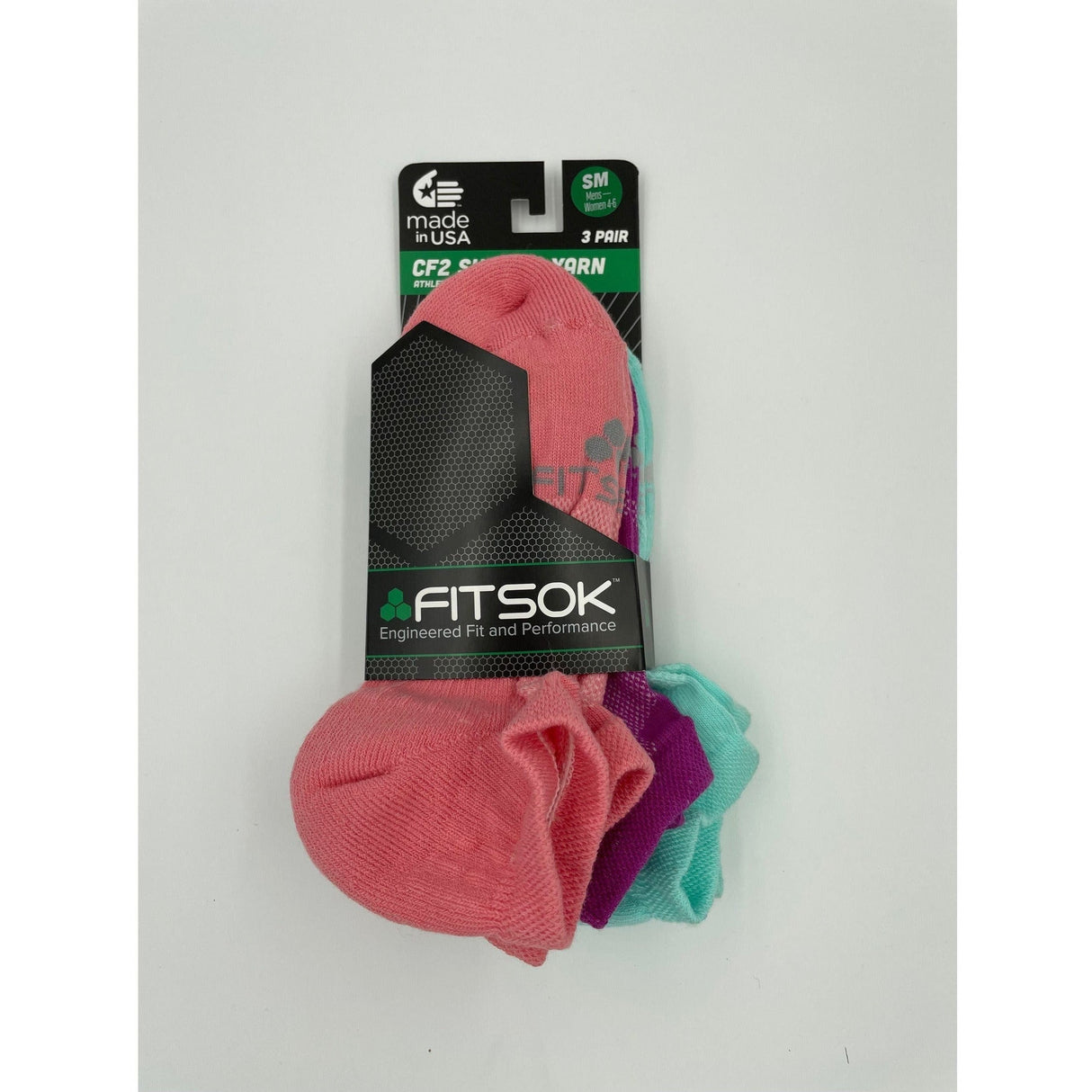 Fitsok CF2 Low Cut Cushion Socks  -  Small / Body Pop