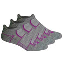 Fitsok ISW Isowool Technical No Show Socks 3-Pack  -  Small / Heather Gray