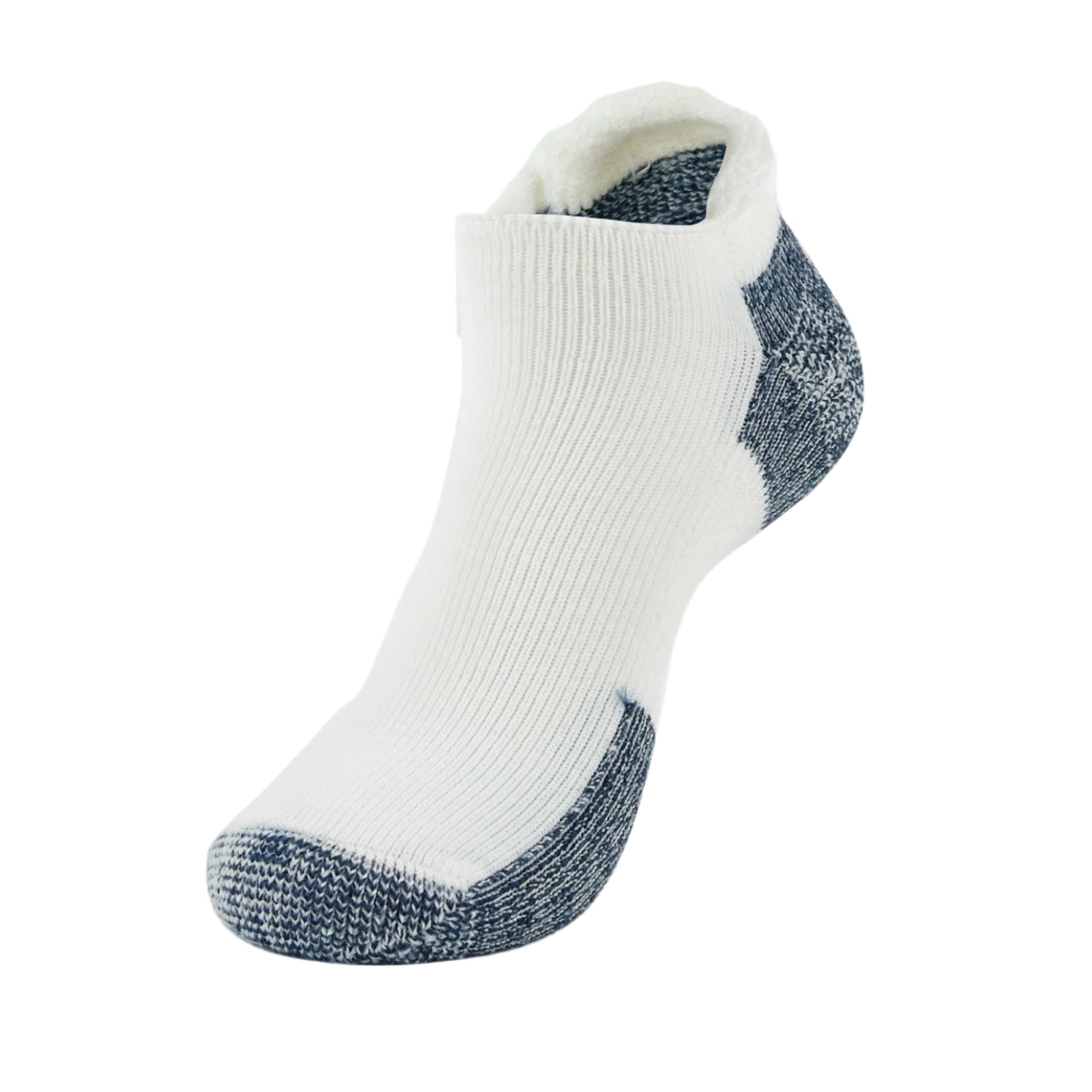 Thorlo Running Maximum Cushion Rolltop Socks  -  Large / White/Navy