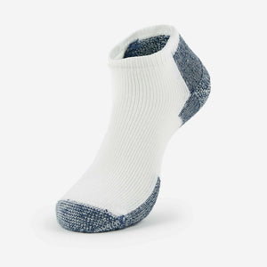 Thorlo Running Maximum Cushion Low-Cut Socks  -  Large / White/Navy / Single Pair