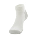 Thorlo Running Foot Protection Heavy Cushion Mini Crew Socks  -  Medium / White/Platinum