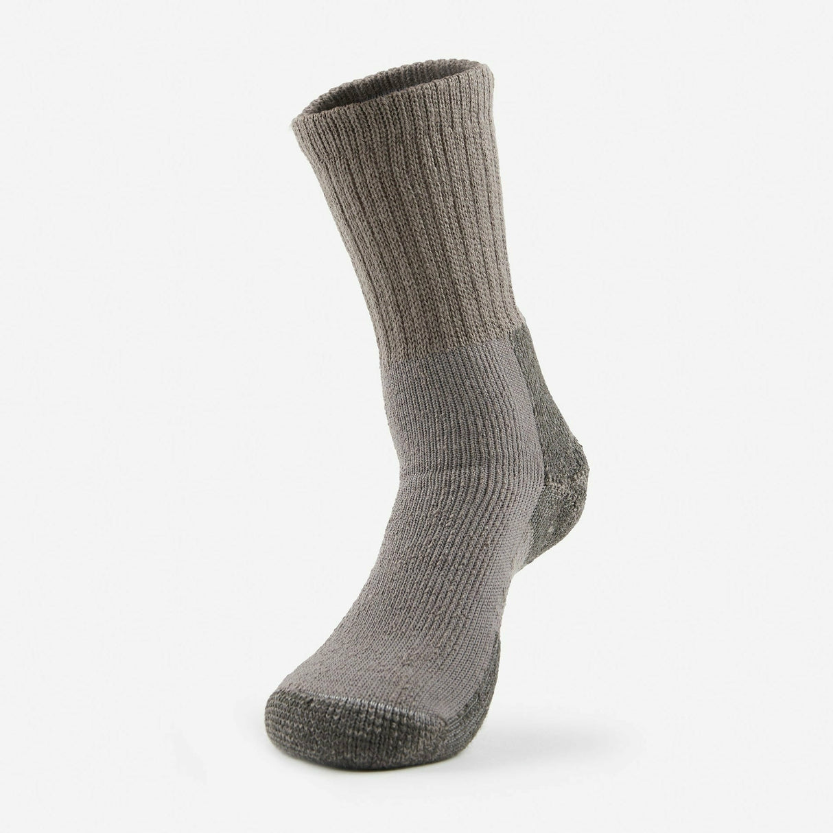 Thorlo Mens Maximum Cushion Hiking Crew Socks  -  Medium / Pewter / Single Pair