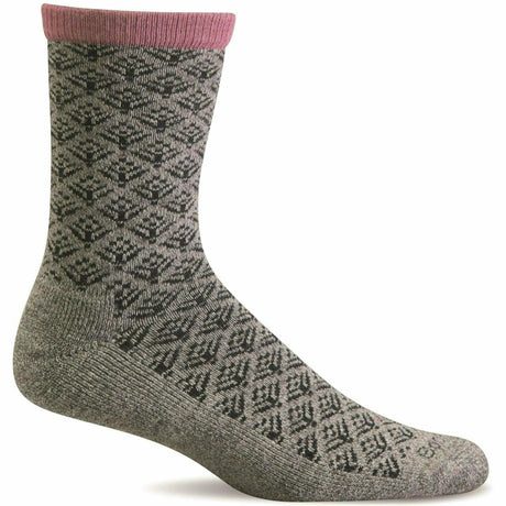 Sockwell Womens Sweet Pea Essential Comfort Crew Socks  -  Small/Medium / Gray