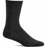 Sockwell Womens Wabi Sabi Essential Comfort Crew Socks  -  Small/Medium / Black