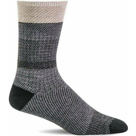 Sockwell Womens Remix Essential Comfort Crew Socks  -  Small/Medium / Black