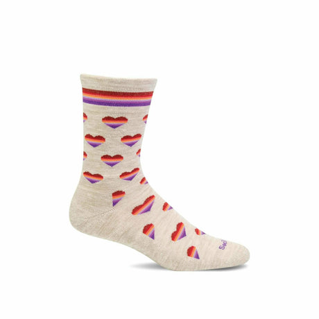 Sockwell Womens Love-a-Lot Essential Comfort Crew Socks  -  Small/Medium / Barley