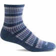 Sockwell Womens Ombre Lattice Essential Comfort Crew Socks  -  Small/Medium / Denim