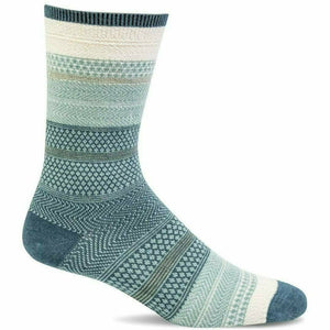 Sockwell Womens Jasmin Essential Comfort Crew Socks  -  Small/Medium / Blue Ridge