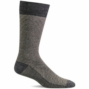 Sockwell Mens Fiber Optics Essential Comfort Crew Socks  -  Medium/Large / Gray