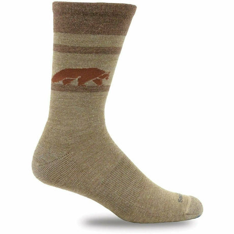 Sockwell Mens Ursa Essential Comfort Crew Socks  -  Medium/Large / Khaki