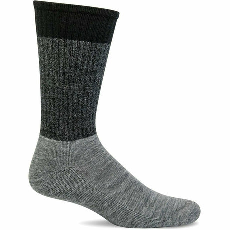 Sockwell Mens Work Boot Essential Comfort Crew Socks  -  Large/X-Large / Charcoal