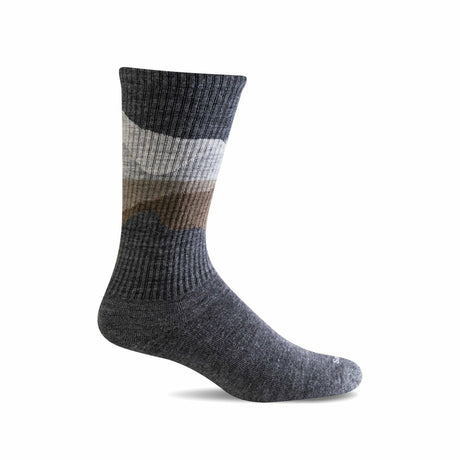 Sockwell Mens Shadow Mountain Essential Comfort Crew Socks  -  Medium/Large / Charcoal