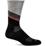Sockwell Mens Relay Essential Comfort Crew Socks  -  Medium/Large / Black