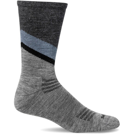 Sockwell Mens Relay Essential Comfort Crew Socks  -  Medium/Large / Light Gray