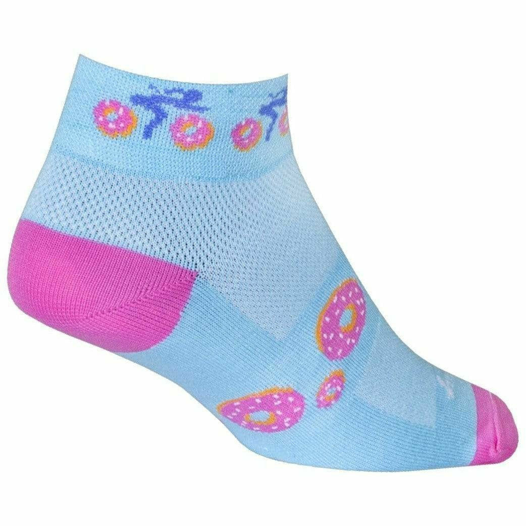 SockGuy Womens Donut Ride 1 Inch Micro Crew Socks  -  Small/Medium