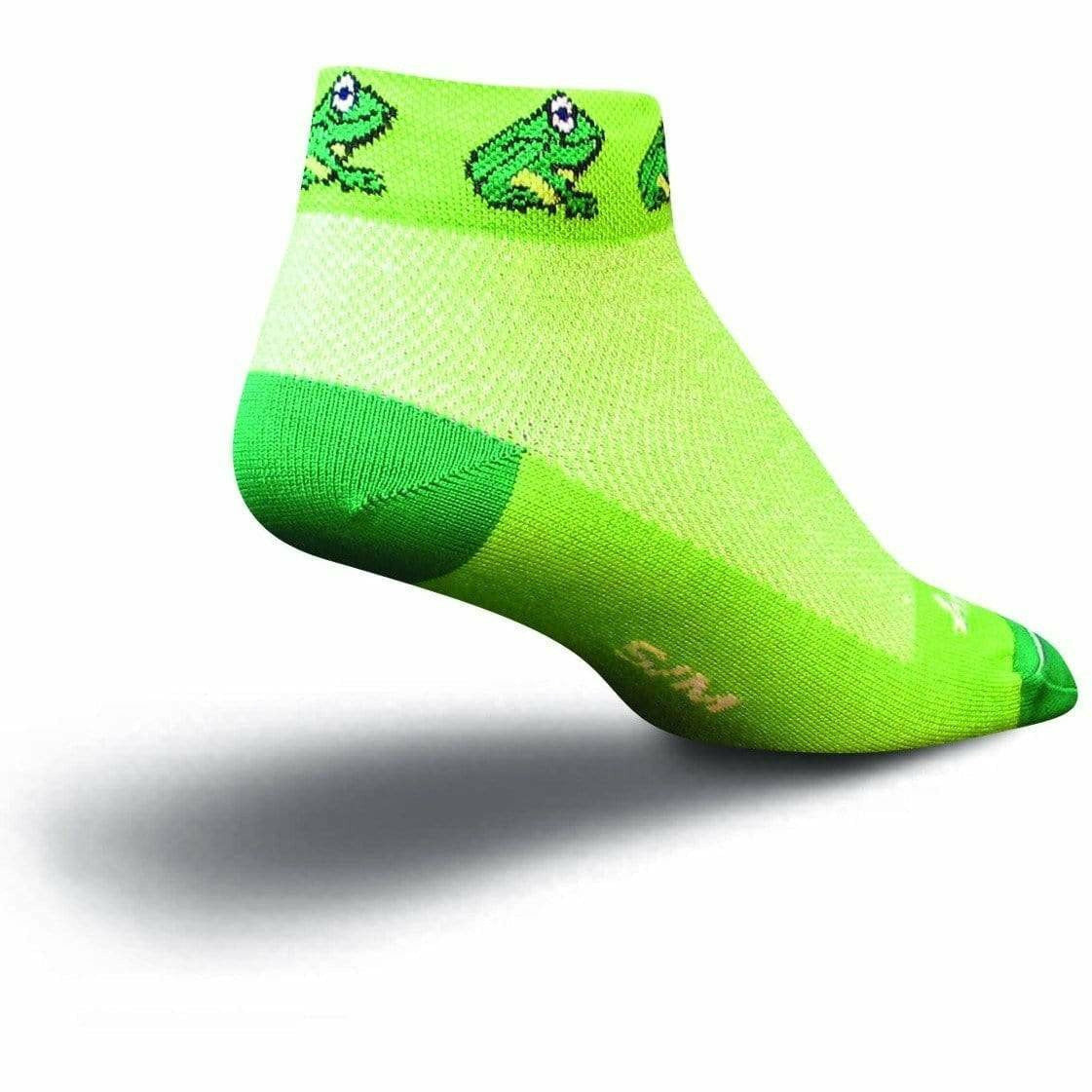 SockGuy Womens Froggie 1 Inch Micro Crew Socks  -  Small/Medium