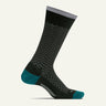 Feetures Mens Everyday Mod Jacquard Cushion Crew Socks  -  Medium / Black