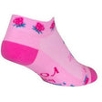 SockGuy Womens Rose 1 Inch Micro Crew Socks  -  Small/Medium