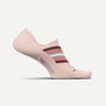 Feetures Womens Everyday Hidden Socks  -  Small / Chevron Pink Chalk