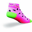 SockGuy Womens Watermelon 1 Inch Micro Crew Socks  -  Small/Medium