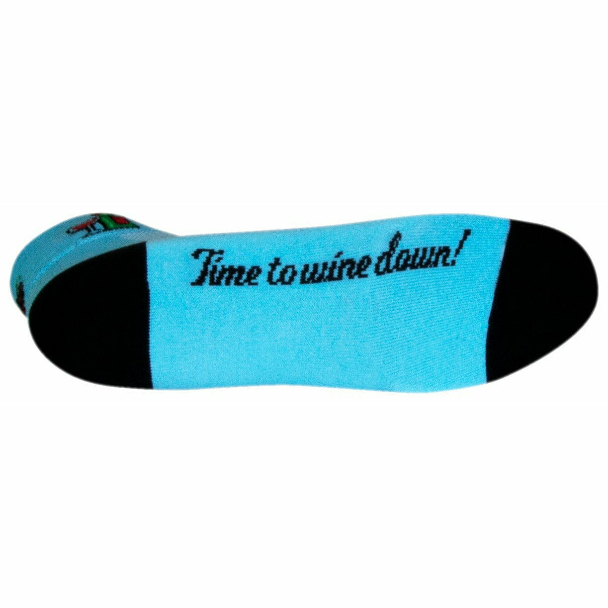 SockGuy Womens Wine Down Classic 2 Inch Crew Socks  -  Small/Medium