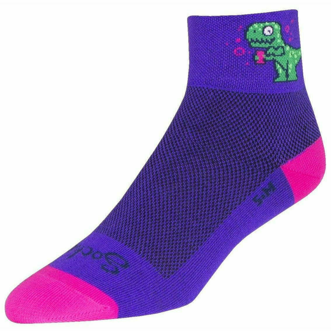 SockGuy Womens Winosaur Classic 2 Inch Crew Socks  -  Small/Medium
