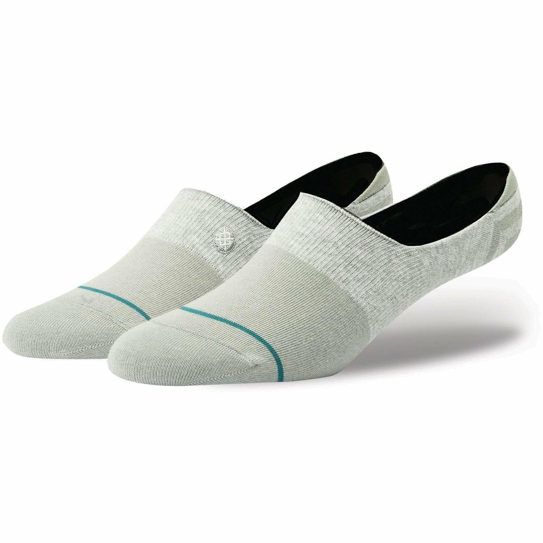 Stance Mens Icon No Show Socks  -  Large / Gray Heather